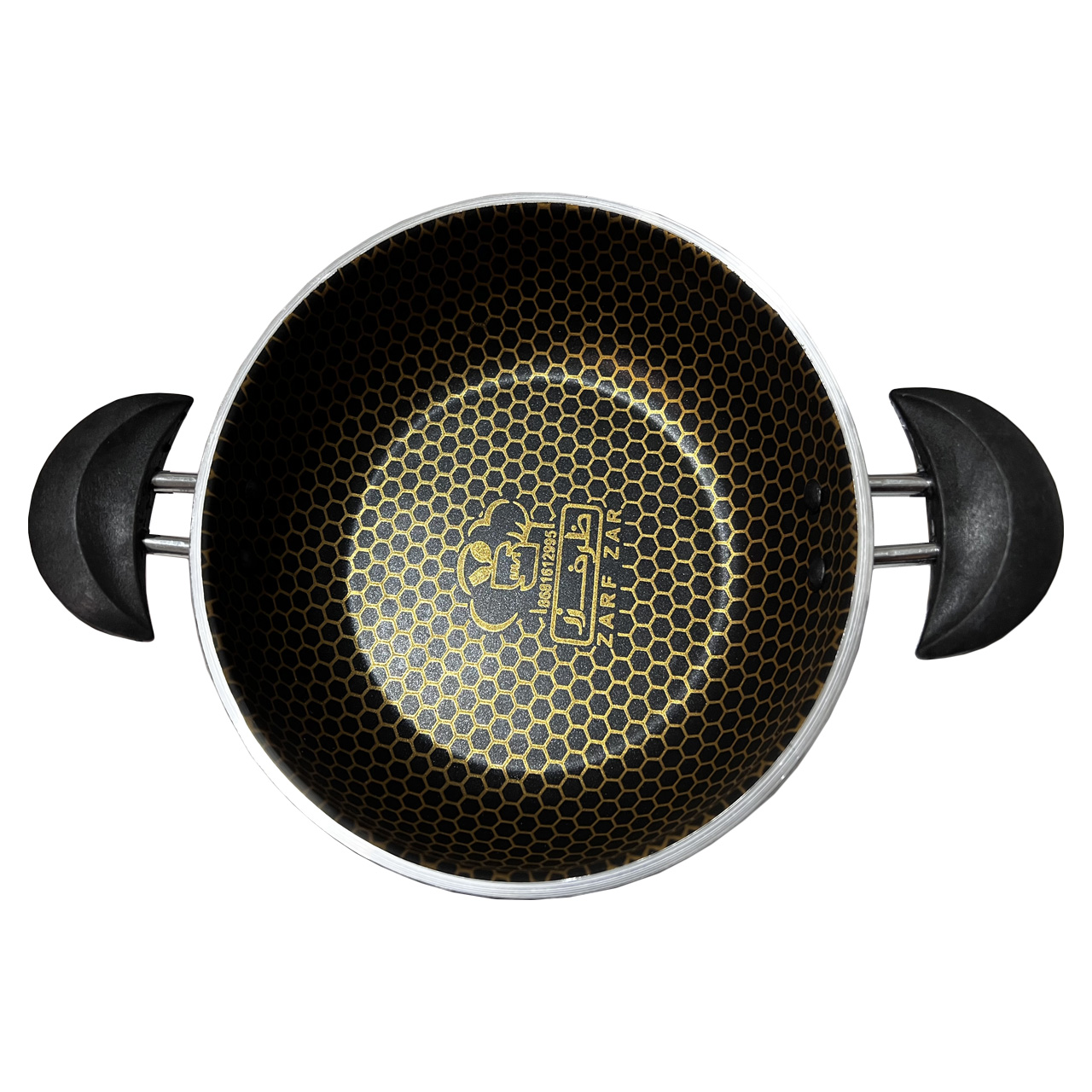  سرویس پخت و پز 14 پارچه ظرف زر مدل زنبوری