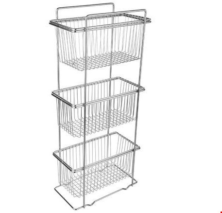 سبد سیب زمینی و پیاز مدل مستطیل 3 طبقه