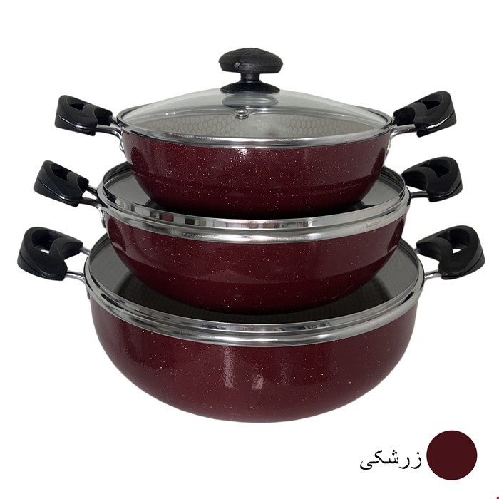 سرویس تابه 6 پارچه پردیس تفلون مدل کندو 66854