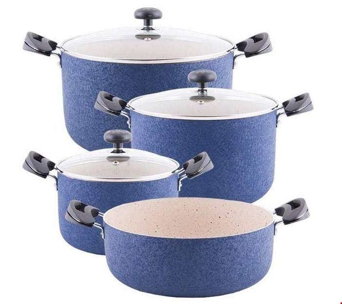 سرویس قابلمه گرانیتی 7 پارچه بکتر طرح چروک