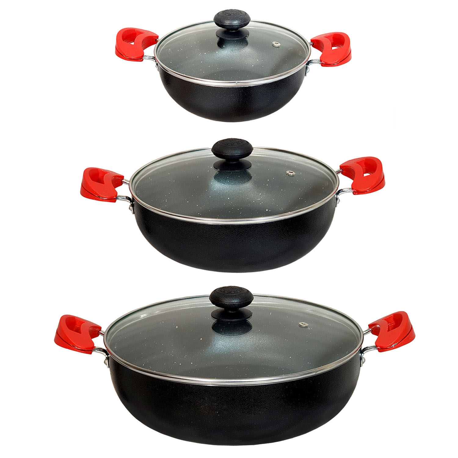 مشکی با دسته قرمز