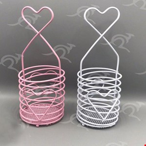 جا قاشقی گرد قلبی  فلزی