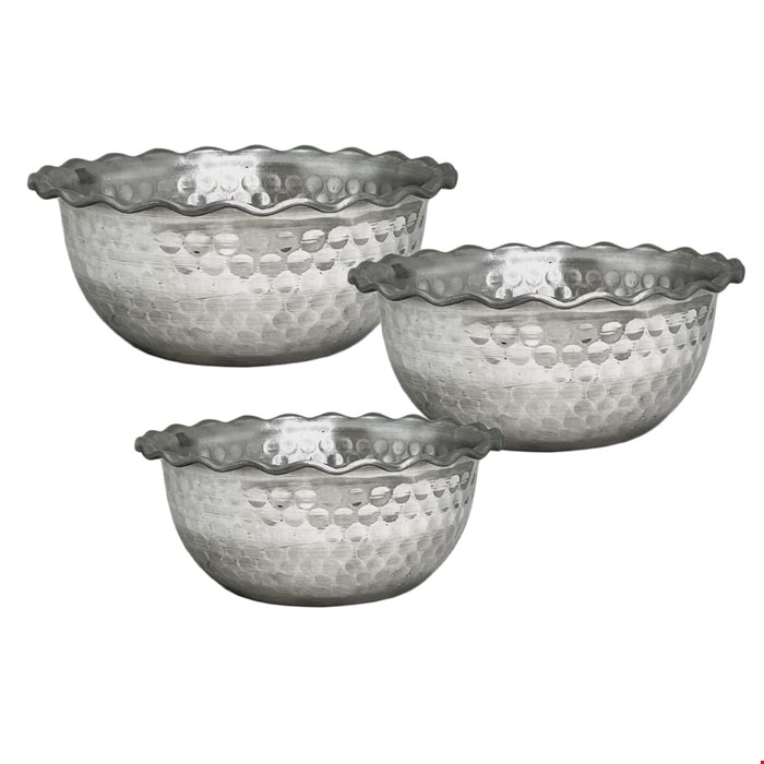 کاسه مدل روحی طرح پولکی کد 2555 مجموعه 3 عددی